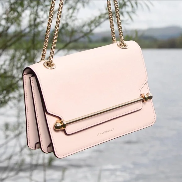 Strathberry East West Mini in Soft Pink - Picture 1 of 10